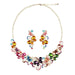 Wholesale colorful crystal earring set JDC-ST-Qianm014 Suit 千漠 Wholesale Jewelry JoyasDeChina Joyas De China