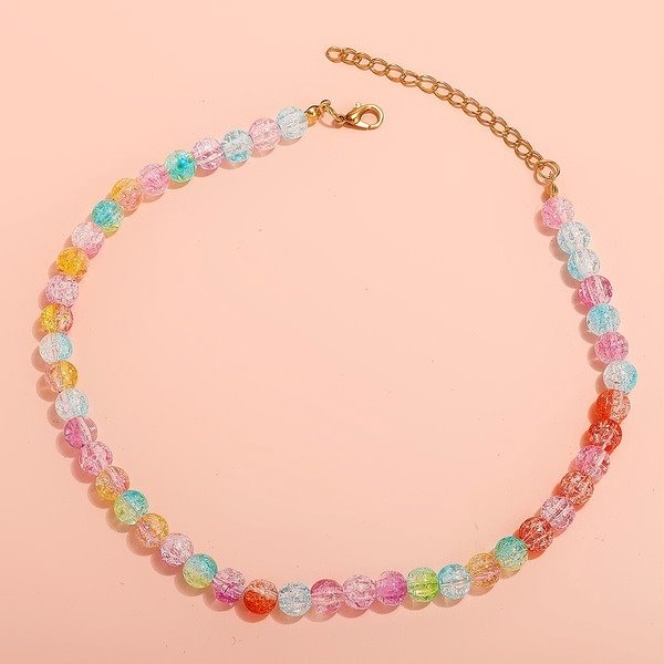 Wholesale colorful crystal pearl necklaces JDC-NE-A100 Necklaces 妙雅 Wholesale Jewelry JoyasDeChina Joyas De China