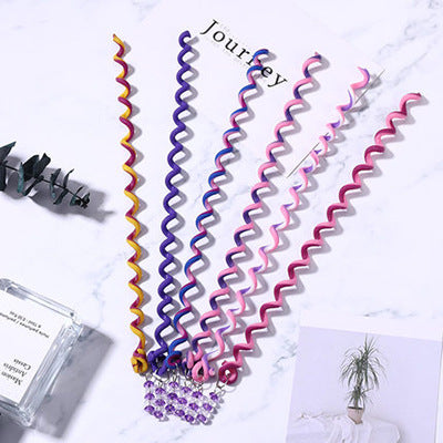 Wholesale colorful DIY Hair Scrunchies for kids JDC-HS-i407 Hair Scrunchies 溪南 5# purple (6 Pack) Wholesale Jewelry JoyasDeChina Joyas De China