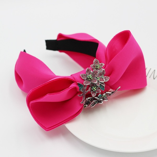 Bulk Jewelry Wholesale colorful fabric bow studded flowers hairband JDC-HD-JB019 Wholesale factory from China YIWU China