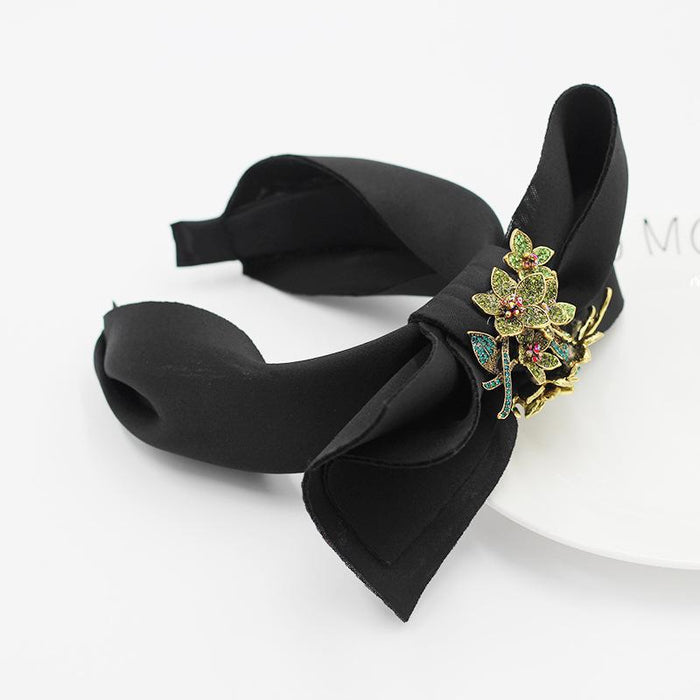 Bulk Jewelry Wholesale colorful fabric bow studded flowers hairband JDC-HD-JB019 Wholesale factory from China YIWU China