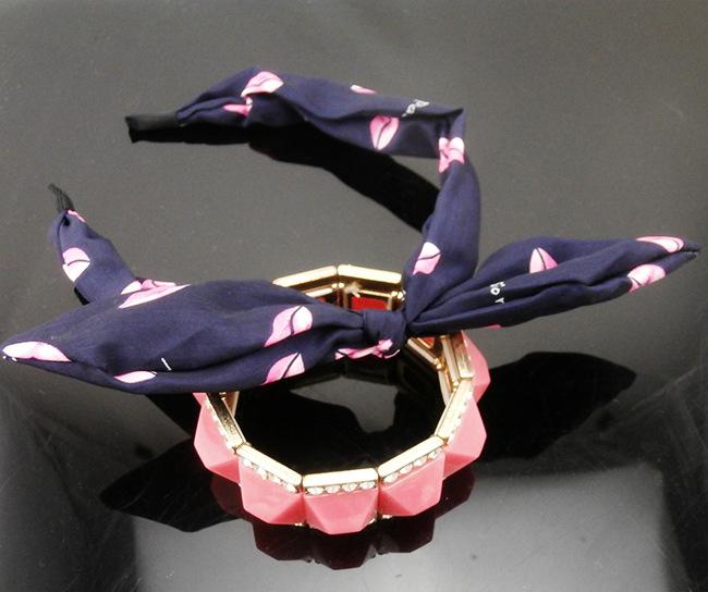 Bulk Jewelry Wholesale colorful fabric floral bow hairband JDC-HD-RXD001 Wholesale factory from China YIWU China