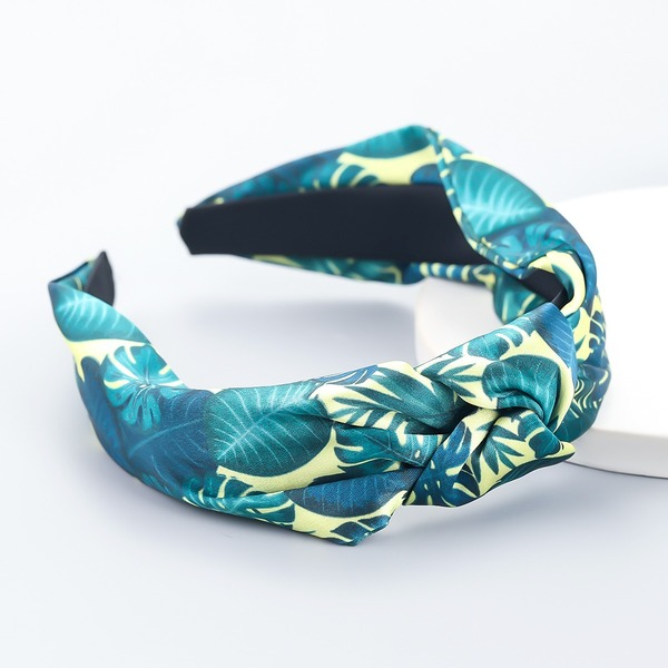 Bulk Jewelry Wholesale colorful fabric leaf printing hairband female JDC-HD-CL024 Wholesale factory from China YIWU China
