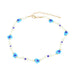 Wholesale colorful floral beaded pearl necklaces JDC-NE-V13 necklaces JoyasDeChina blue Wholesale Jewelry JoyasDeChina Joyas De China