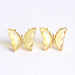 Wholesale colorful glass silver butterfly earrings JDC-ES-GSKS052 Earrings JoyasDeChina Golden Wholesale Jewelry JoyasDeChina Joyas De China