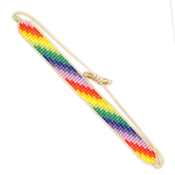 Bulk Jewelry Wholesale colorful gradient geometric Miyuki beads woven bracelet  JDC-gbh307 Wholesale factory from China YIWU China
