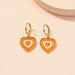 Wholesale colorful heart shaped alloy earrings JDC-ES-AYN311 Earrings JoyasDeChina E2035-orange Wholesale Jewelry JoyasDeChina Joyas De China