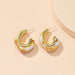 Wholesale colorful irregular acrylic earrings JDC-ES-AYN308 Earrings JoyasDeChina E2075-Ivory white Wholesale Jewelry JoyasDeChina Joyas De China
