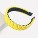 Wholesale colorful leather braided headband JDC-HD-GSCX038 Headband JoyasDeChina yellow Wholesale Jewelry JoyasDeChina Joyas De China