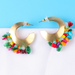 Wholesale colorful metal earrings JDC-ES-JR025 Earrings JoyasDeChina Wholesale Jewelry JoyasDeChina Joyas De China