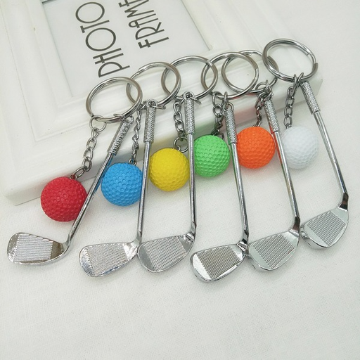 Bulk Jewelry Wholesale colorful metal golf keychain JDC-KC-YY004 Wholesale factory from China YIWU China