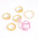 Wholesale colorful metal rings set JDC-RS-JQ006 Rings JoyasDeChina Wholesale Jewelry JoyasDeChina Joyas De China