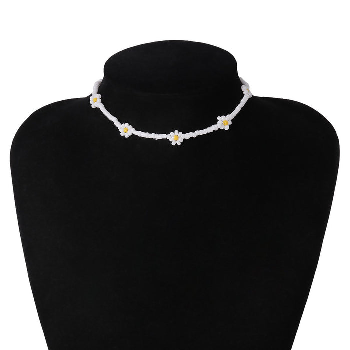 Bulk Jewelry Wholesale colorful pearl flower necklace JDC-NE-KunJ057 Wholesale factory from China YIWU China