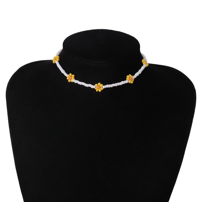 Bulk Jewelry Wholesale colorful pearl flower necklace JDC-NE-KunJ057 Wholesale factory from China YIWU China