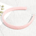 Wholesale colorful plush headband JDC-HD-PZ016 Headband 蒲钻 pink Wholesale Jewelry JoyasDeChina Joyas De China