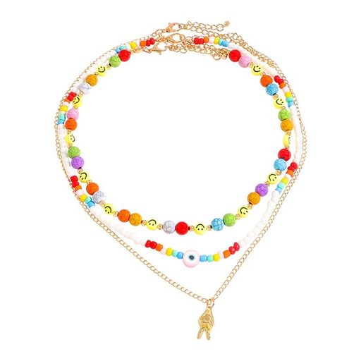 Wholesale colorful resin bead necklaces JDC-NE-JQ114 necklaces JoyasDeChina Wholesale Jewelry JoyasDeChina Joyas De China