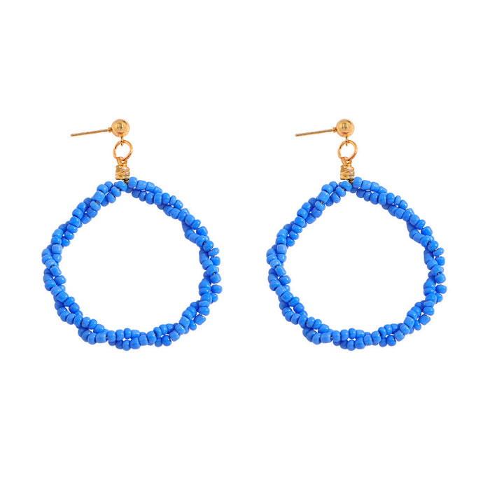 Wholesale colorful resin beads earrings JDC-ES-JQ176 Earrings JoyasDeChina blue Wholesale Jewelry JoyasDeChina Joyas De China