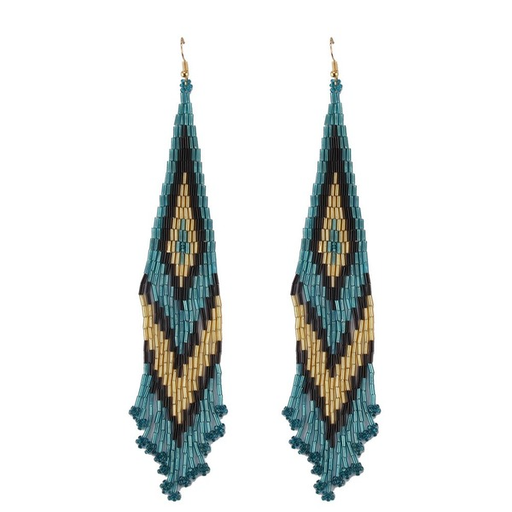 Bulk Jewelry Wholesale colorful resin Bohemian feather earrings JDC-ES-V106 Wholesale factory from China YIWU China
