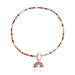 Wholesale colorful rice beads rainbow pendant alloy necklaces JDC-NE-ZW014 necklaces JoyasDeChina silver Wholesale Jewelry JoyasDeChina Joyas De China