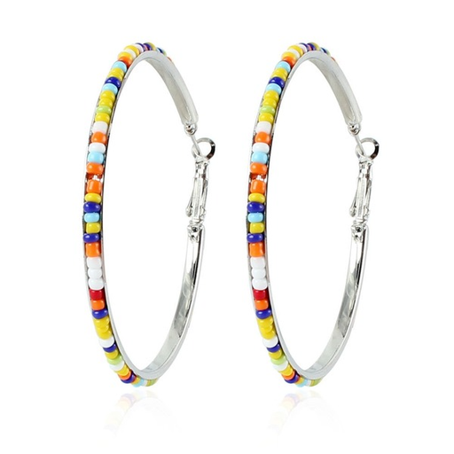 Wholesale colorful round beads earrings JDC-ES-TC153 Earrings JoyasDeChina Wholesale Jewelry JoyasDeChina Joyas De China