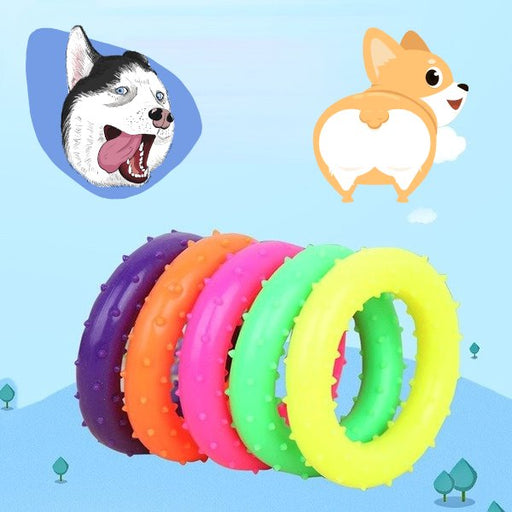 Wholesale colorful rubber molar toys pack of 3 JDC-PT-FP006 Pet Toy 沣沛 Wholesale Jewelry JoyasDeChina Joyas De China