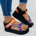 Bulk Jewelry Wholesale colorful rubber thick-soled beach sandals JDC-SD-JZ007 Wholesale factory from China YIWU China
