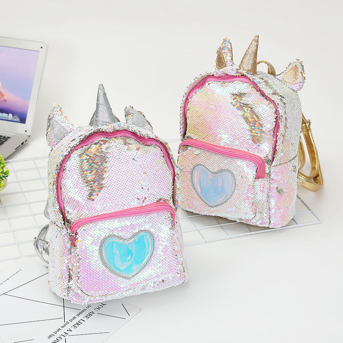 Wholesale Colorful Sequins PU Leather Backpack Children's Bag JDC-BP-CS014 Backpack Bags JoyasDeChina Wholesale Jewelry JoyasDeChina Joyas De China