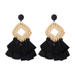 Bulk Jewelry Wholesale colorful tassel multi-layer tassel earrings JDC-ES-V075 Wholesale factory from China YIWU China