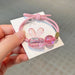 Wholesale colorful transparent bunny hair ring JDC-HS-GSFS010 Hair Scrunchies 夙尚 3 Wholesale Jewelry JoyasDeChina Joyas De China