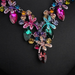 Wholesale colorful wedding, dress earrings crystal necklace set JDC-ST-Qianm026 Suit 千漠 Wholesale Jewelry JoyasDeChina Joyas De China