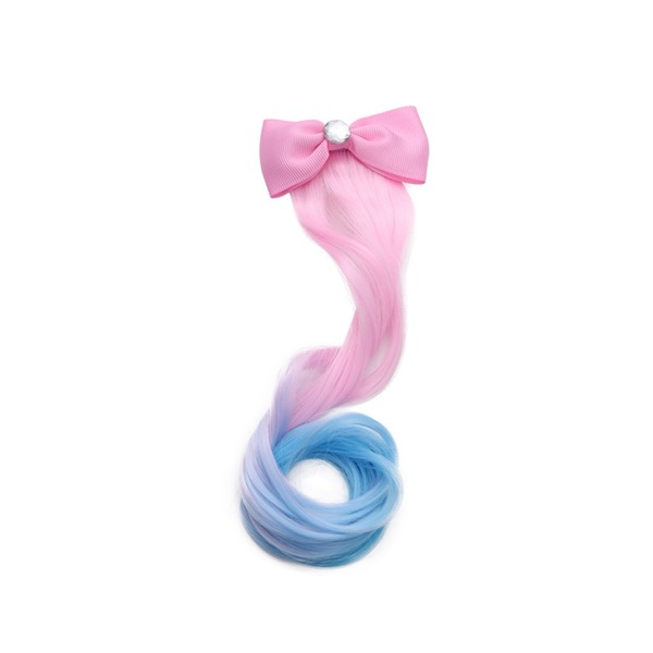 Bulk Jewelry Wholesale colorful wigs children's bow wigs hair clips JDC-HC-RXi010 Wholesale factory from China YIWU China