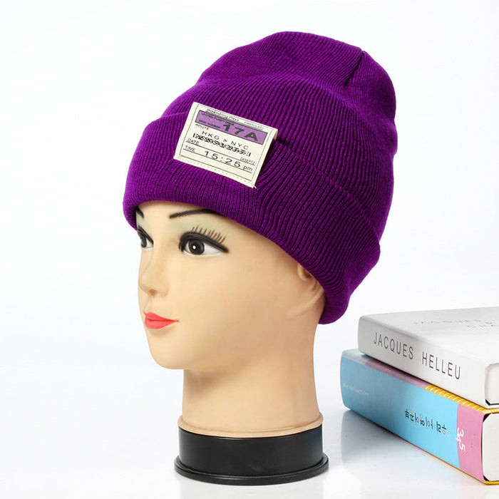 Wholesale colorful woolen knitted hats JDC-FH-GSYH012 Fashionhat 予画 Deep purple one size Wholesale Jewelry JoyasDeChina Joyas De China