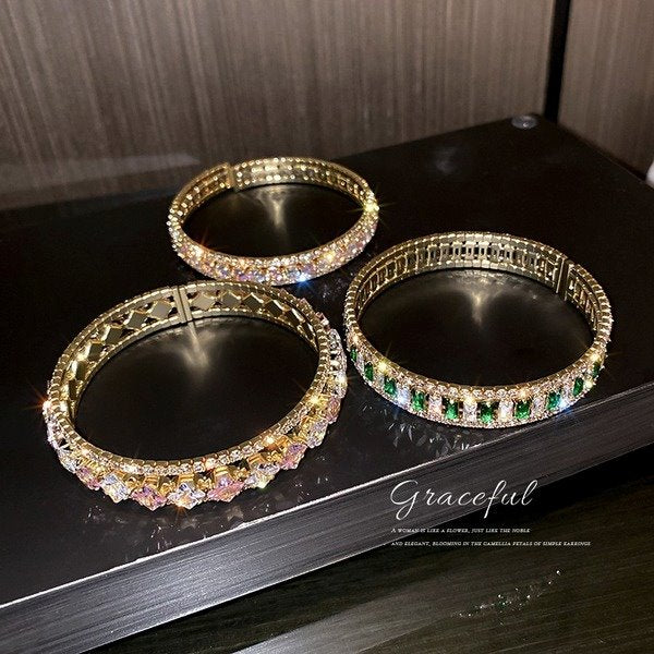 Wholesale colorful zircon bracelets JDC-BT-BY011 Bracelet 宝钰 Wholesale Jewelry JoyasDeChina Joyas De China