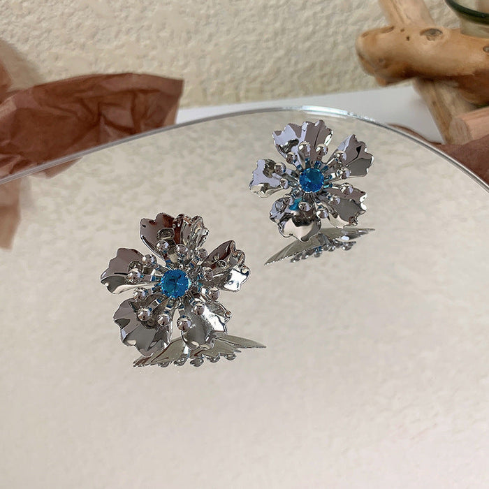 Wholesale colorful zircon stamen alloy earrings JDC-ES-W356 Earrings JoyasDeChina B blue Wholesale Jewelry JoyasDeChina Joyas De China