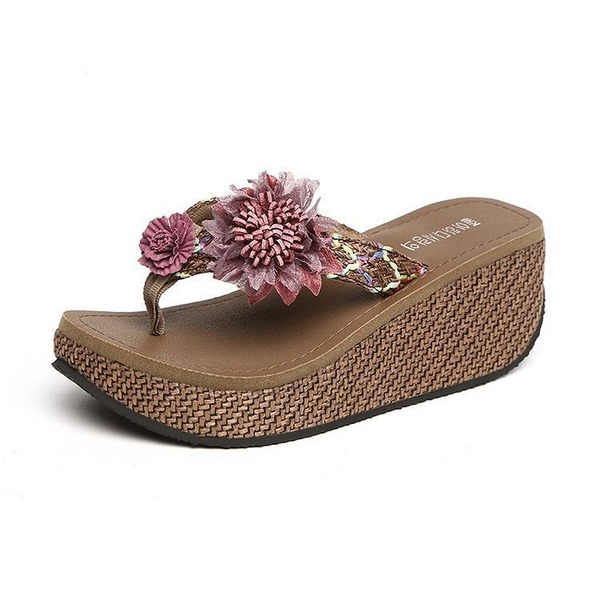 Bulk Jewelry Wholesale composite flower women slippers JDC-SP-GQ035 Wholesale factory from China YIWU China