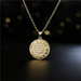Bulk Jewelry Wholesale Constellation disc necklace JDC-ag116 Wholesale factory from China YIWU China
