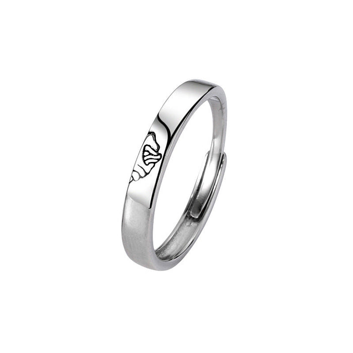 Wholesale Copper Adjustable Couple Ring JDC-RS-YZM004 Rings 伊之美 male adjustable Wholesale Jewelry JoyasDeChina Joyas De China