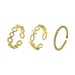 Wholesale copper adjustable rings set JDC-RS-A093 Rings 妙雅 Wholesale Jewelry JoyasDeChina Joyas De China