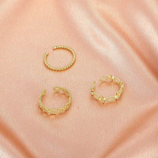 Wholesale copper adjustable rings set JDC-RS-A093 Rings 妙雅 Wholesale Jewelry JoyasDeChina Joyas De China