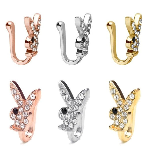 Wholesale copper alloy rabbit Nose Clip JDC-NS-ZeS010 Piercings 泽森 Wholesale Jewelry JoyasDeChina Joyas De China