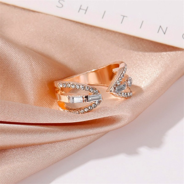 Bulk Jewelry Wholesale copper arrow zircon rings JDC-RS-MH015 Wholesale factory from China YIWU China