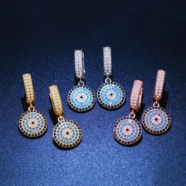 Wholesale copper Blue Earrings JDC-ES-AS069 Earrings 翱?N Wholesale Jewelry JoyasDeChina Joyas De China