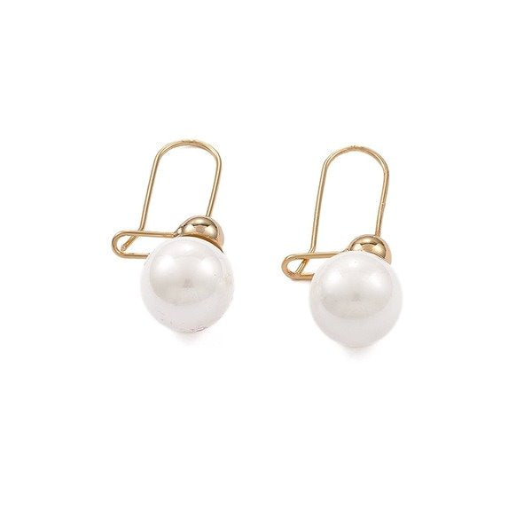 Wholesale copper bright pearl earrings JDC-ES-YWLY019 Earrings 丽轶 Wholesale Jewelry JoyasDeChina Joyas De China