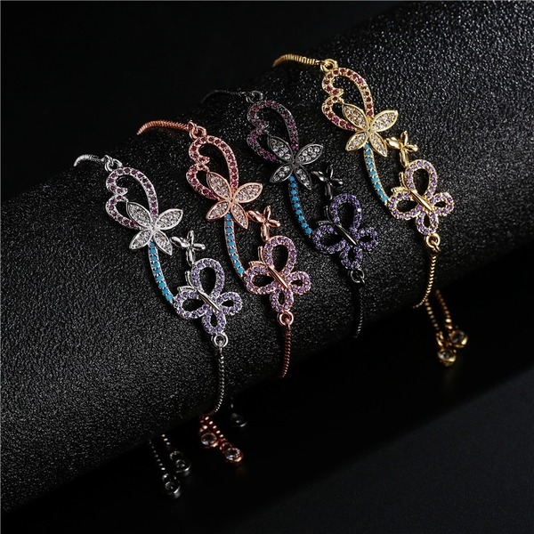 Bulk Jewelry Wholesale copper butterfly Bracelet JDC-BT-ag003 Wholesale factory from China YIWU China