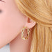Wholesale copper butterfly gold earrings JDC-ES-AS030 Earrings 翱?N Wholesale Jewelry JoyasDeChina Joyas De China