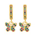 Wholesale copper butterfly gold earrings JDC-ES-AS044 Earrings 翱?N 1 Wholesale Jewelry JoyasDeChina Joyas De China