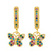 Wholesale copper butterfly gold earrings JDC-ES-AS044 Earrings 翱?N Wholesale Jewelry JoyasDeChina Joyas De China