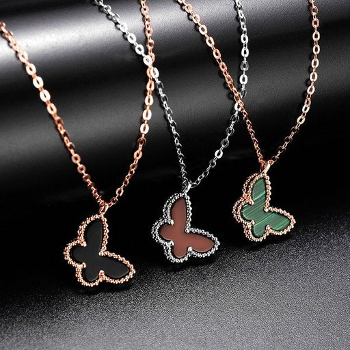 Wholesale copper butterfly necklaces JDC-NE-QLX001 Necklaces 巧兰轩 Wholesale Jewelry JoyasDeChina Joyas De China