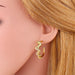 Wholesale copper C-shaped Gold Earrings JDC-ES-AS061 Earrings 翱?N Wholesale Jewelry JoyasDeChina Joyas De China