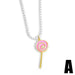 Bulk Jewelry Wholesale copper candy-colored lollipop necklaces JDC-NE-AS298 Wholesale factory from China YIWU China